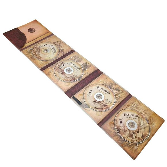 LOTR Lord Of The Rings The Fellowship of the Ring & The Two Towers 4-DVD Sets - Picture 7 of 13
